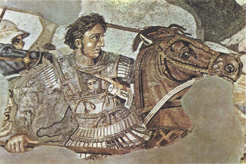 unknow artist alexander den stor i slaget vid lssos 333 fkr der han besegrade darius III Spain oil painting art